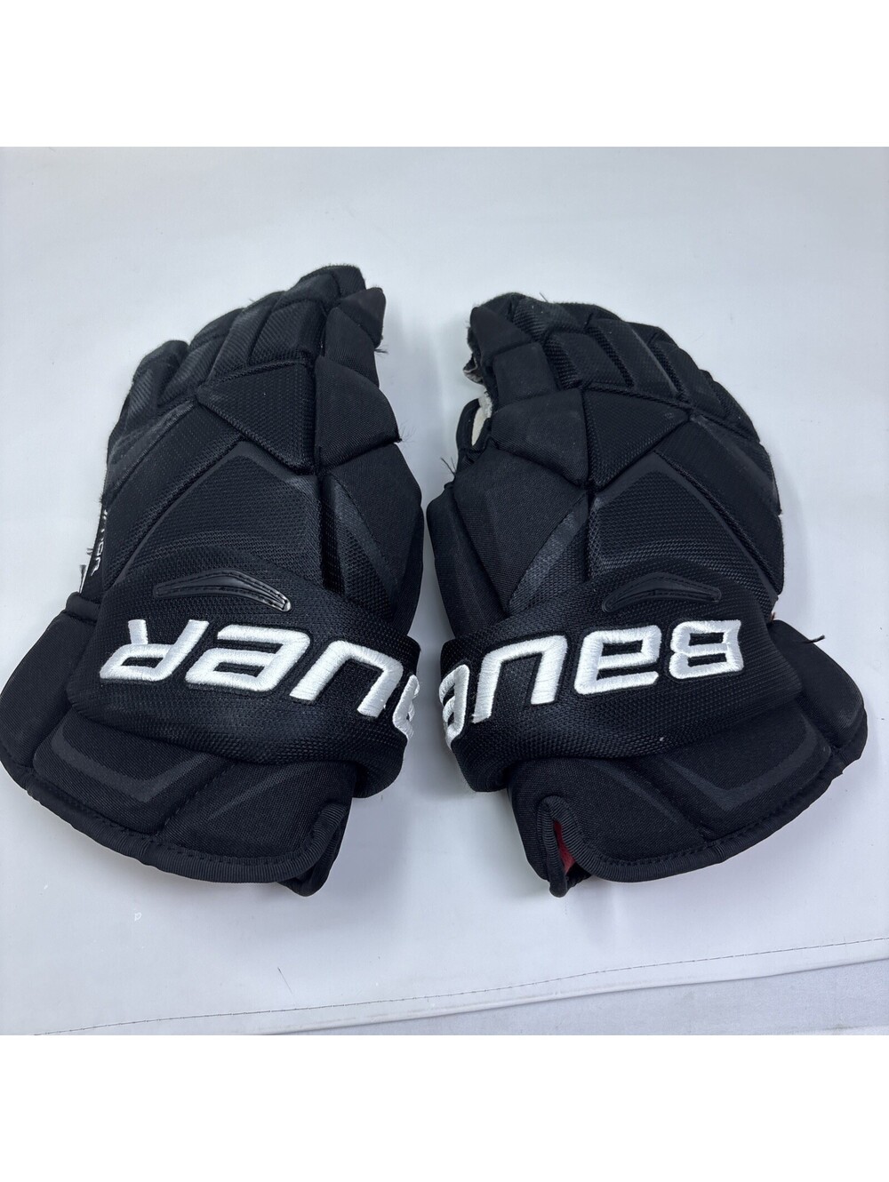 Bauer Vapor 1X Pro 15”-38cm Black Hockey Gloves 15” Free Flex Used No Tears
